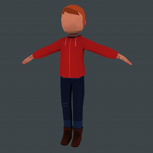 Lowpoly character preview image